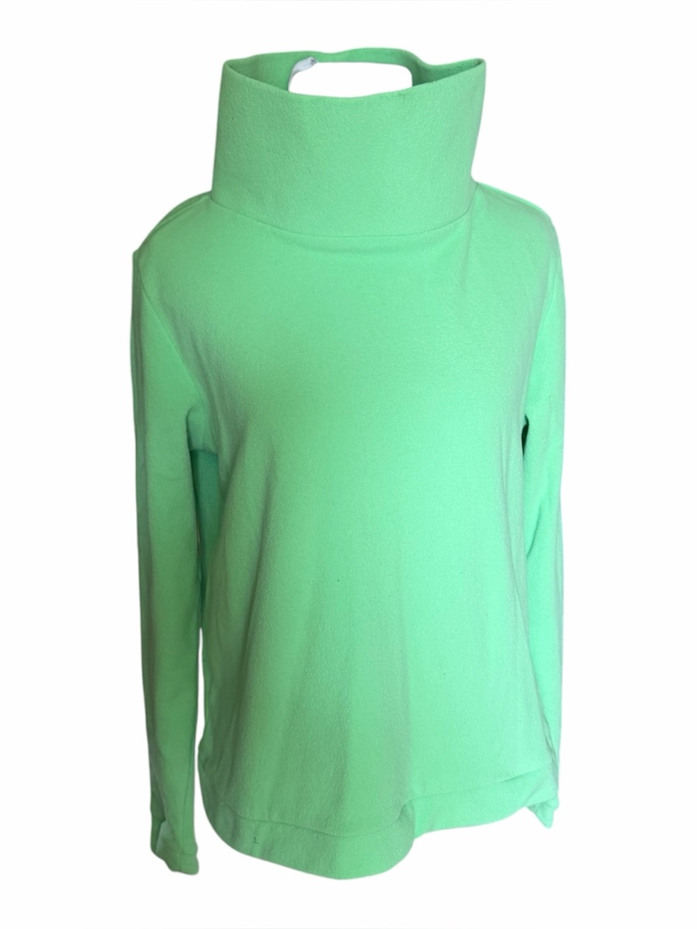 Dudley Stephens Park Slope Vello Fleece turtleneck, Apple green M trendy